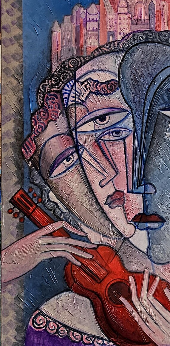 Cubist Oil Painting: 