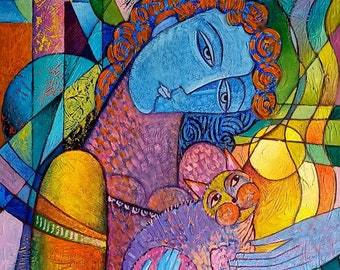 Large print , wall art &quot; Lovely Touch &quot; 24 x 18 inch