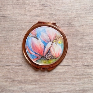 Magnolia compact mirror