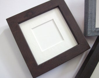 Square Wood Photo Frame: 9cm x 9cm, Various Colors