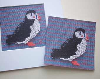 Small Puffin print
