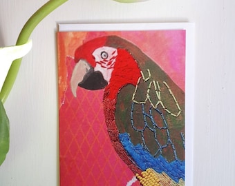 Parrot greeting card