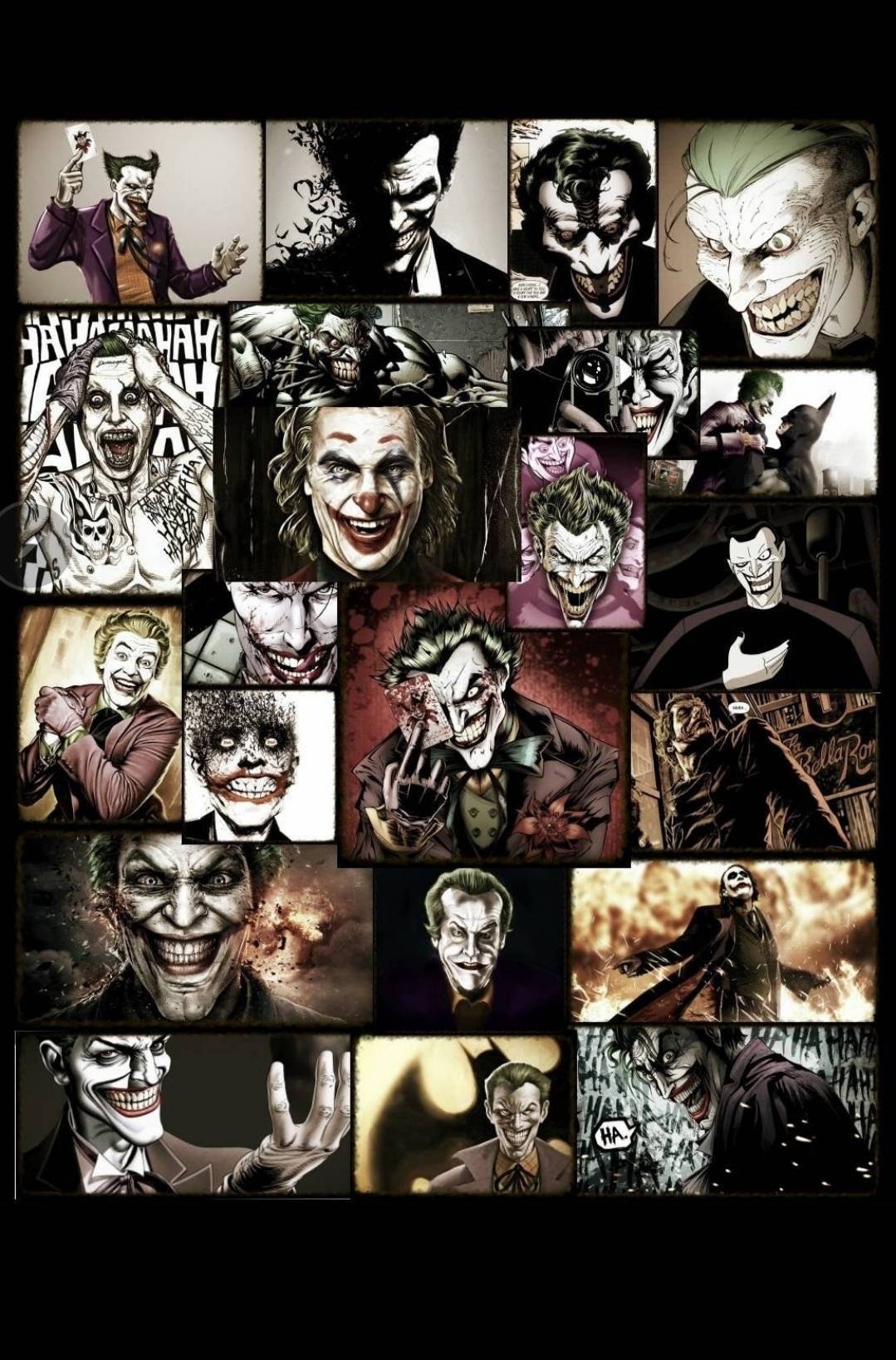 Joker All Jokers Original Collage Art On Canvas With A Gloss Etsy Joker All Jokers Original Collage Art On Canvas With A Gloss Etsy