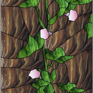 Stained glass, mosaic, or quilt pattern, sweet potato, digital download