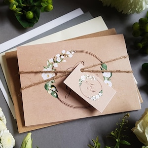 Rustikales Hochzeitseinladungs-Set - Be Our Gast Disney Fairy Tale Concertina Trifold Luxus Hochzeit lädt mit einer Auswahl an Umschlägen ein