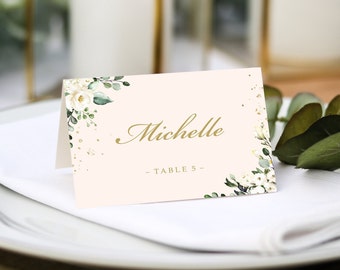 Wedding Place Cards |  Guest Name Printing Included + Menu Choices | Wedding Place Settings | Any Colour Font | Name Place Cards
