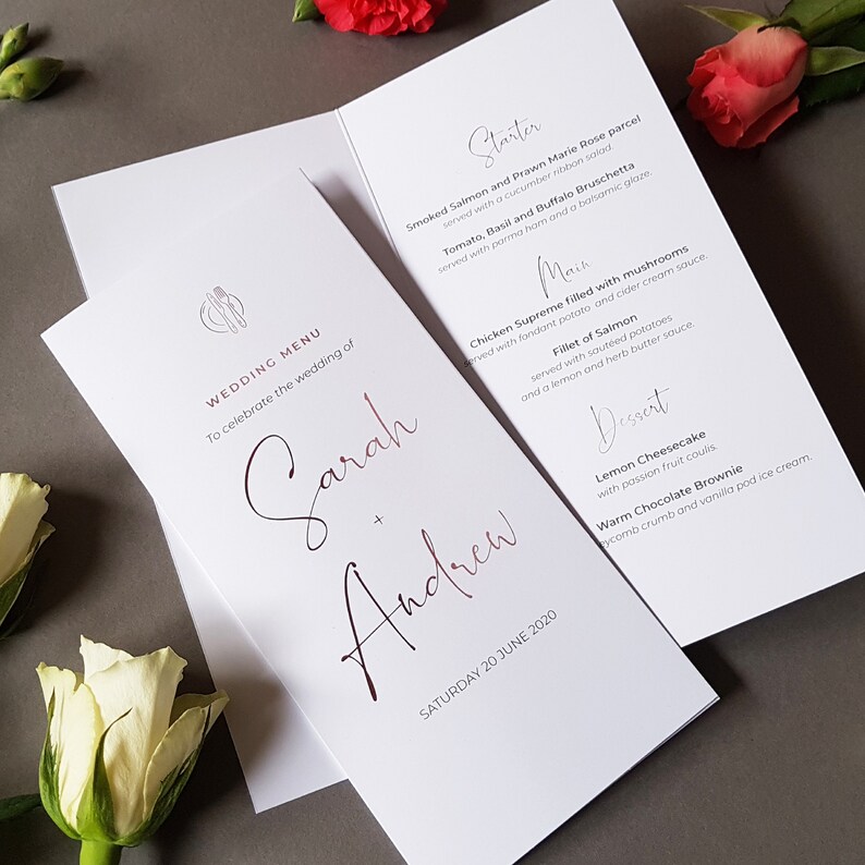 Minimalist Wedding Invitation with Envelope SAMPLE ONLY