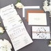 White Floral Wedding Invitation Set With Tags, Rustic Twine & Choice of Envelopes - Concertina Design With Greenery 