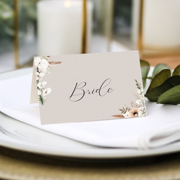 Flat Place Cards Etsy UK