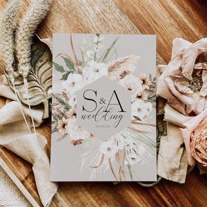 Set di inviti per matrimonio boho o invito serale, inviti per ricevimento con buste, inviti per matrimonio in formato A6