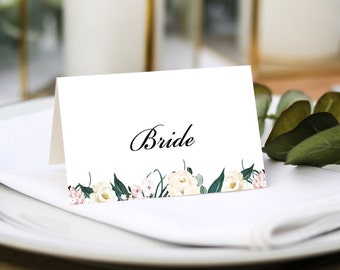 Wedding Place Cards |  Guest Name Printing Included + Menu Choices | Wedding Place Settings | Any Colour Font | Name Place Cards