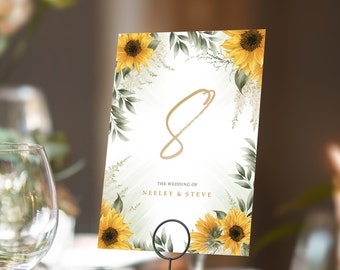 Table numbers/names