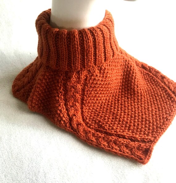 knitted neck scarf