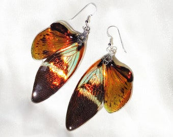 Large Iridescent Earrings for Woodland Fairies, Magical Fantasy Accessories Gifts for Her