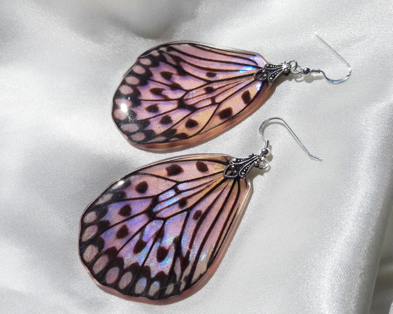 jewelry gift mothers day gift ideas festival earring spring trends nature accessories pink butterfly wings earrings real butterfly jewelry