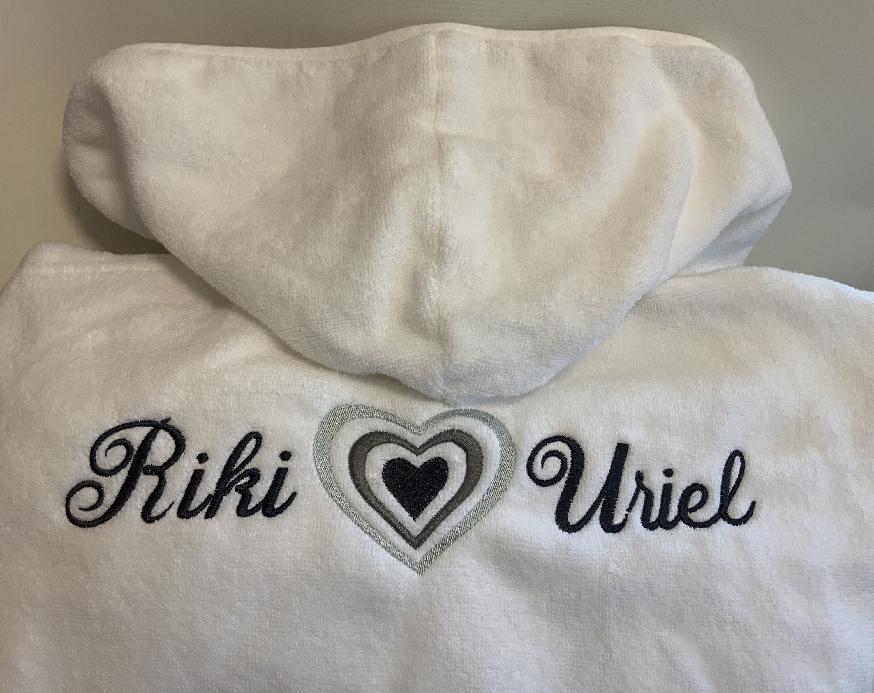 personalised toweling robe
