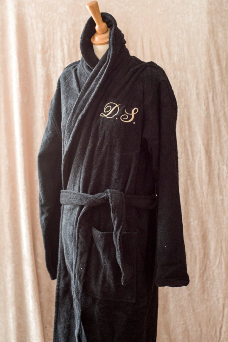 Personalised Mens Bathrobe Towelling Robe Luxurious Soft Etsy UK