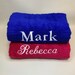 Personalised Embroidered Towels Hand, Bath, Bathsheet, Towel Gift 100% Egyptian Quality Soft Towels 12 Colours Christmas Birthday Gift 