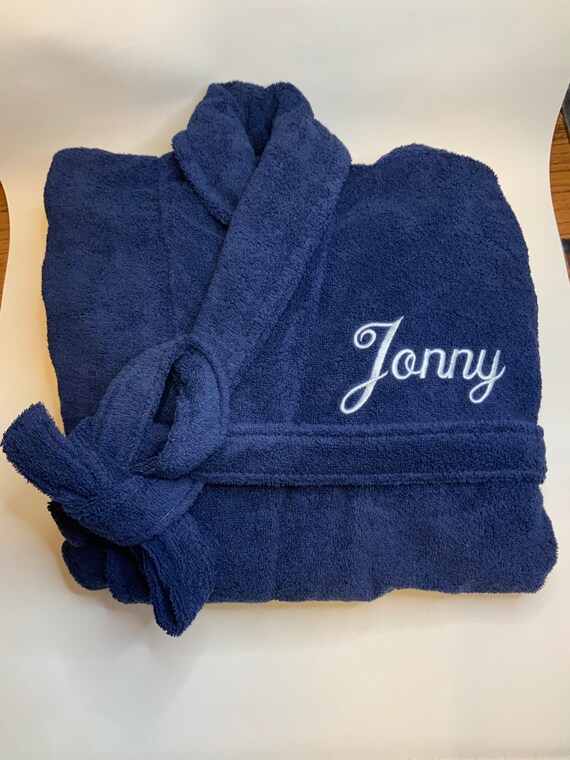 Personalised Embroidered Ladies mens Towelling Robe Bathrobe Luxury Soft Bath Shower Christmas Birthday Gift Wedding Personalized Gift Etsy