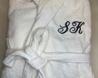 Personalised Luxurious Bathrobes Unisex 100% Egyptian cotton Towelling robes embroidered name Mothers day Gift Birthday Anniversary Gift