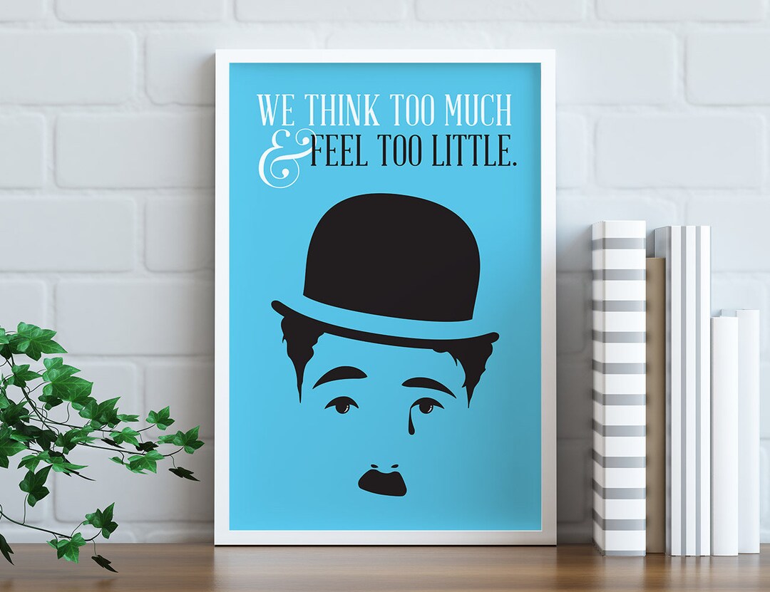 Instant Download, Charlie Chaplin, Minimalist Printable Poster, Unique ...