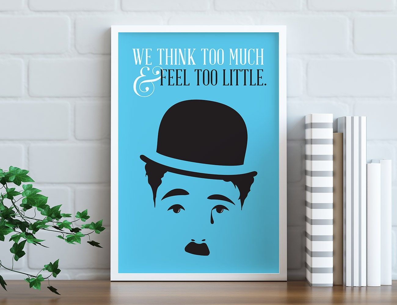 Instant Download, Charlie Chaplin, Minimalist Printable Poster, Unique ...