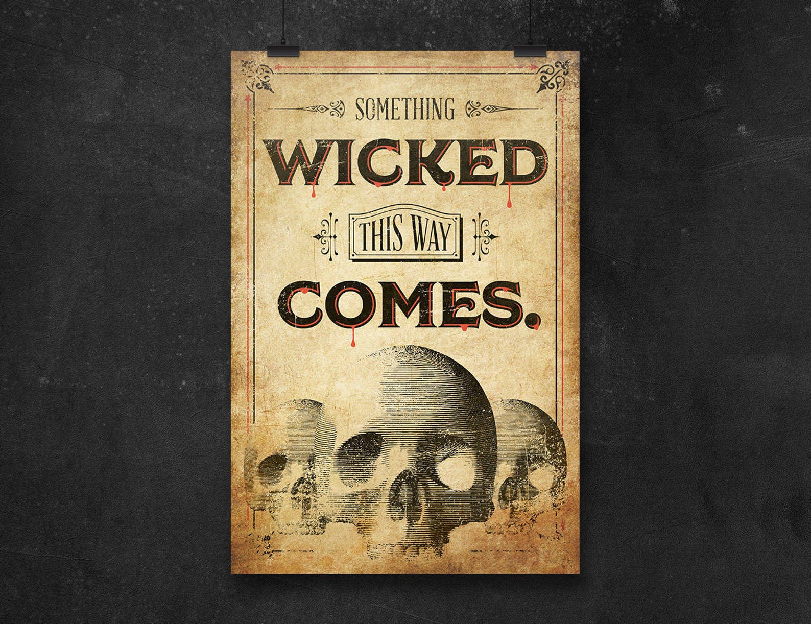 Something Wicked This Way Comes, Instant Download, Printable Poster ...