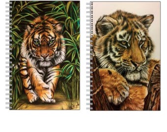 Tiger Notebook: A5 Lined Animal Jotter, Wildlife Lover Gift