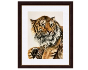 Dibujo a lápiz tigre - Etsy España