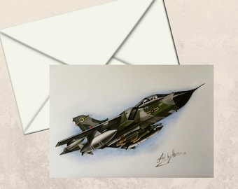 Panavia Tornado 617 Squadron Aircraft Plane Blank Birthday Fathers Day