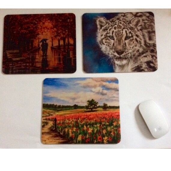 Computer Mouse Mats For Her Novelty Mouse Pads Art Mouse Etsy
