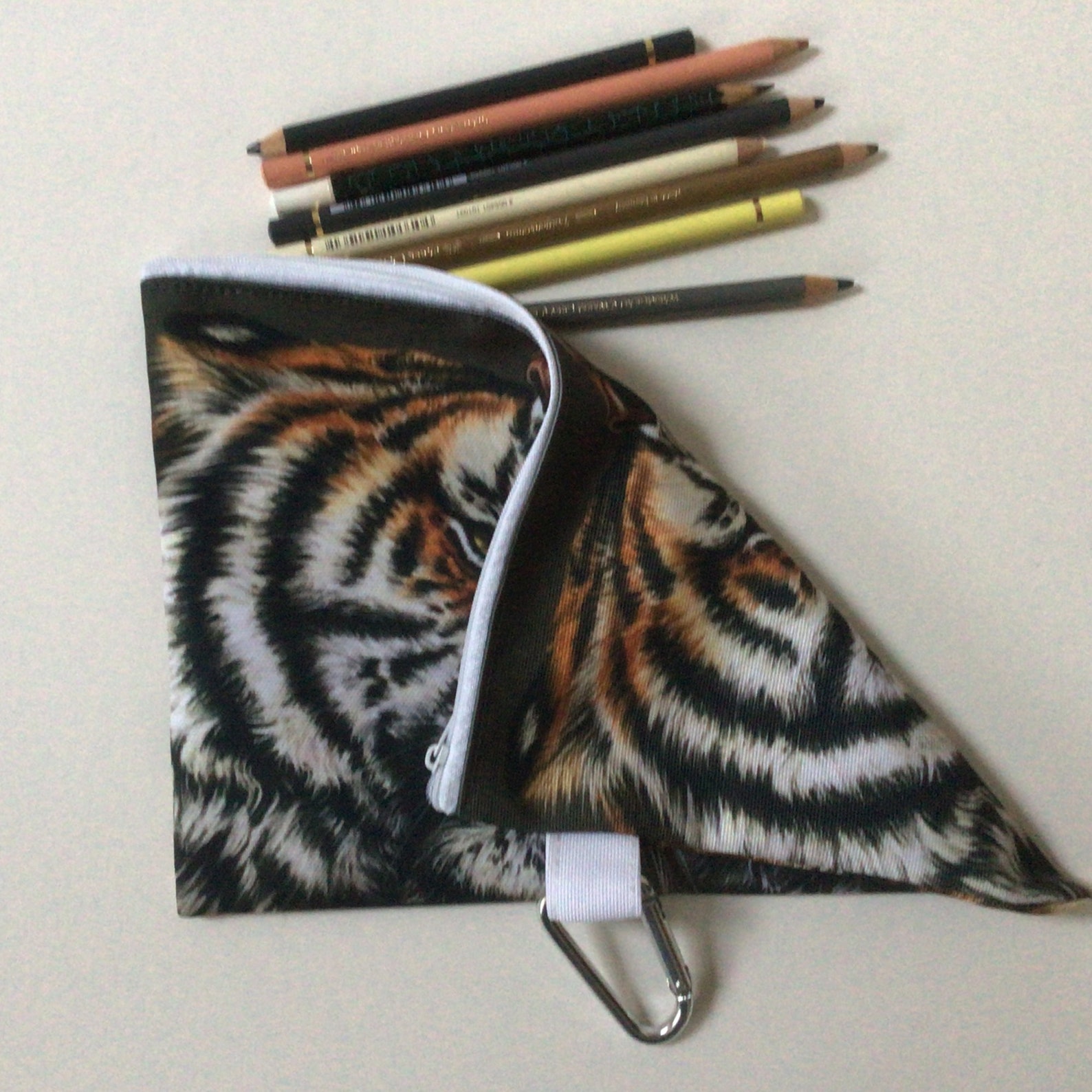TIGER STORAGE BAG Tiger Makeup Cosmetic Case Tiger Canvas Etsy