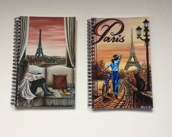 Parisian Art Notebook: A5 Lined Journal, Romantic Travel Jotter