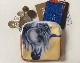 Einhorn Geldbörse: Canvas Mini Aufbewahrungsbeutel