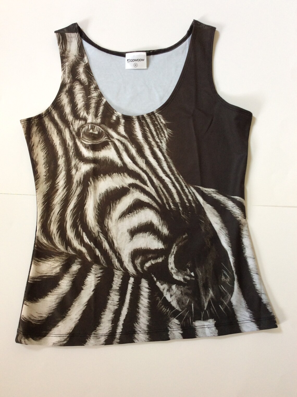 LADIES ZEBRA VEST Top for Zebra Lovers Animal T Shirt Etsy UK