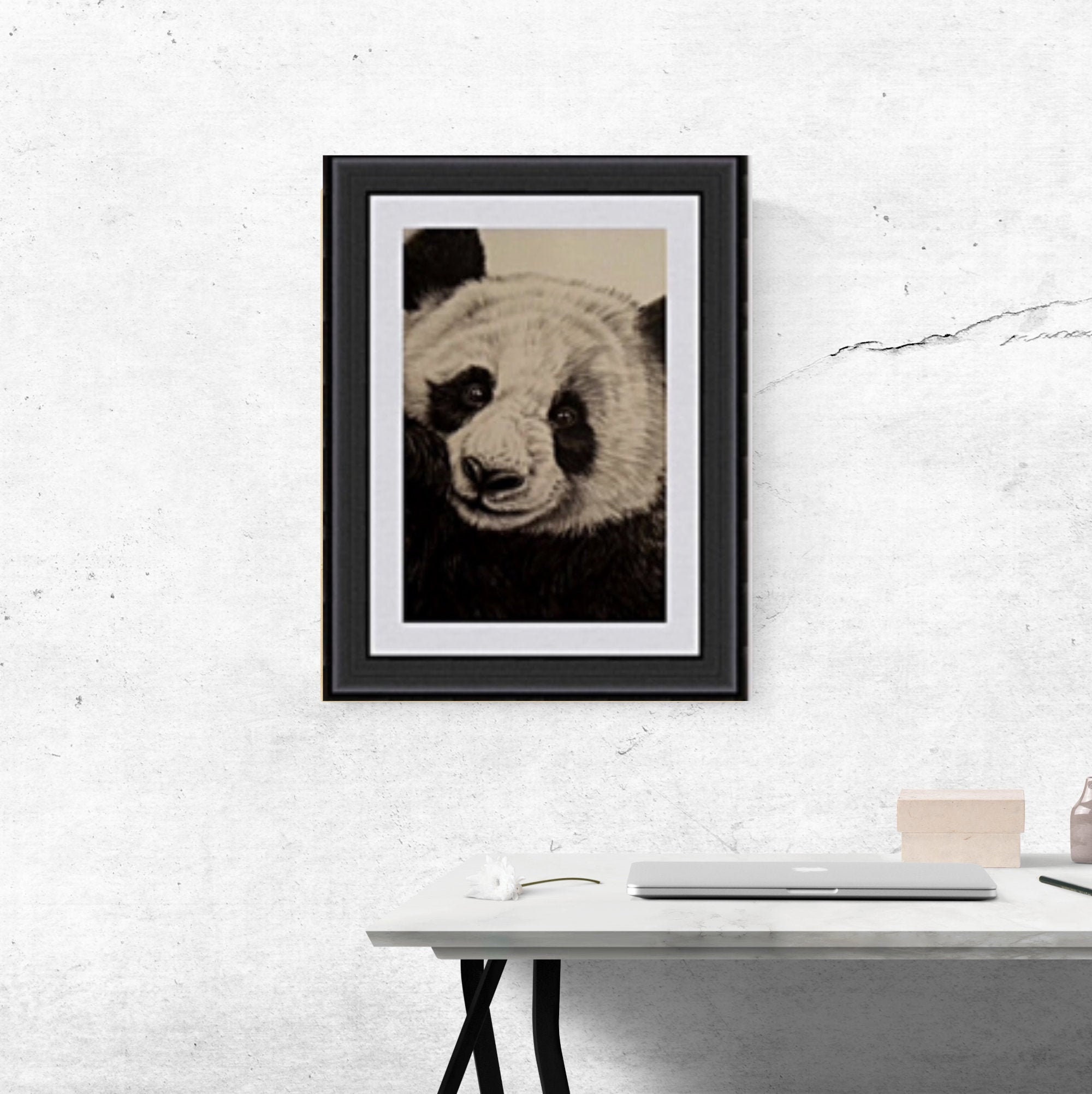 Giant Panda Drawing Art For Animal Lovers Kids Room Art Etsy