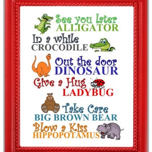 See You Later Alligator In A While Crocodile Fun Goodbye Etsy See You Later Alligator In A While Crocodile Fun Goodbye Etsy