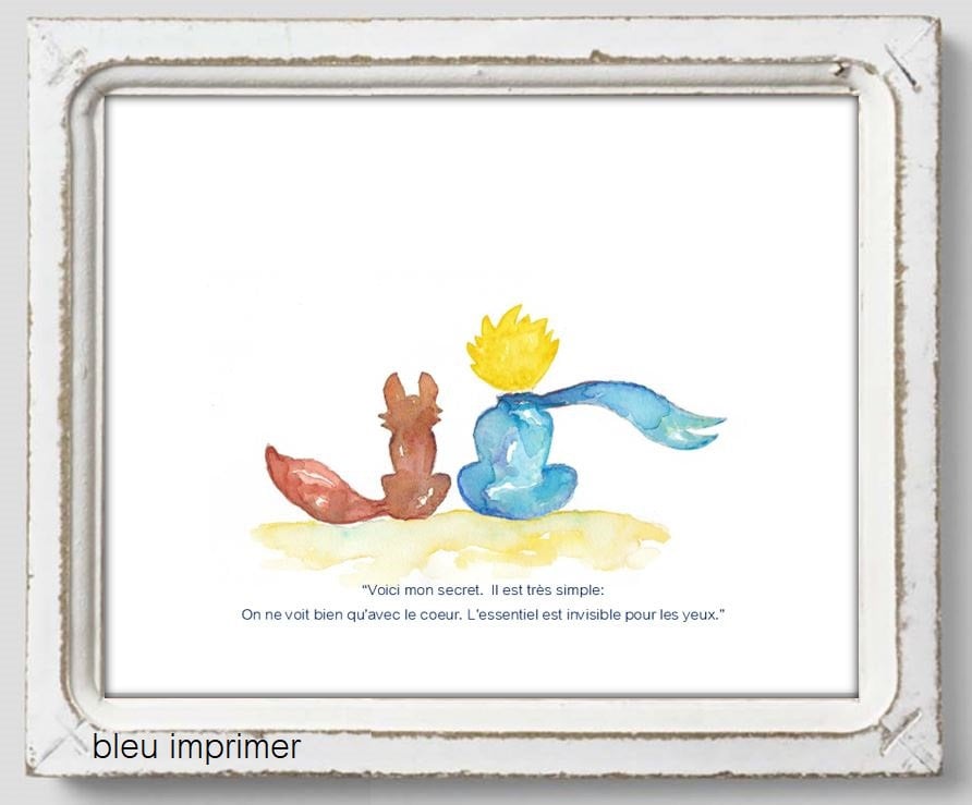 Le Petit Prince Voici Mon Secret Il Est Tres Simple On Ne Etsy
