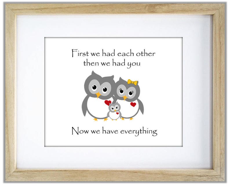 Owl Family First We Had Each Other Then You Now Have Image 0