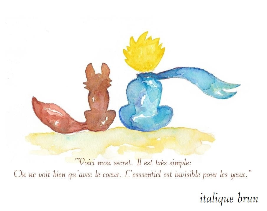 Le Petit Prince Voici Mon Secret Il Est Tres Simple On Ne Etsy