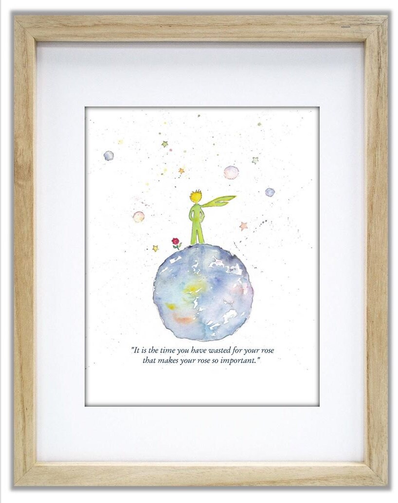 Le Petit Prince. Citation de Prince et Rose en français. Le Petit Prince. Citation du prince et