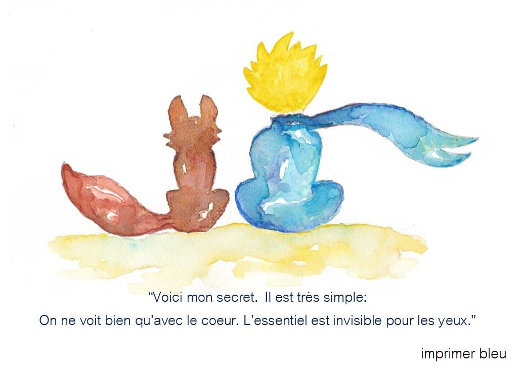 Le Petit Prince Voici Mon Secret Il Est Tres Simple Sur Ne Etsy Canada