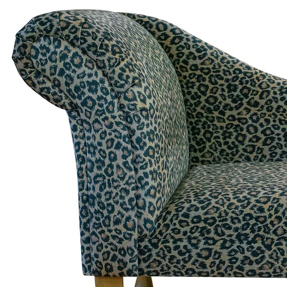 LUXE Leopard Print Chaise Longue Animal Indoor Sofa Lounger Handmade in  Britain - Main Image