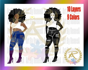 Download Black girl svg | Etsy