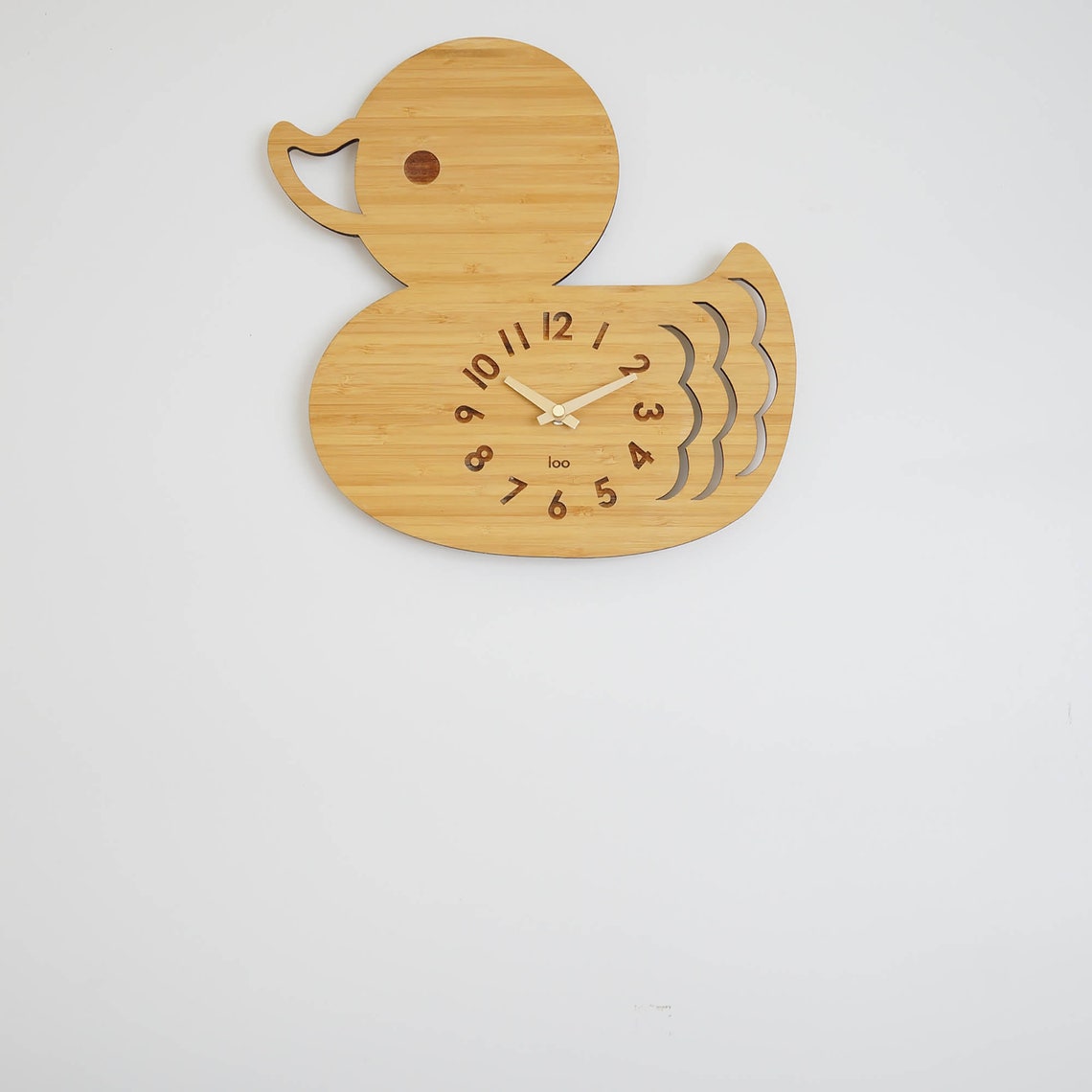 Animal Wall Clock Duck Etsy