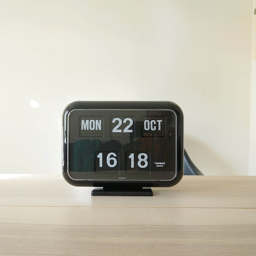 Twemco Retro Calendar Wall Flip Clock QD35 Orange Etsy