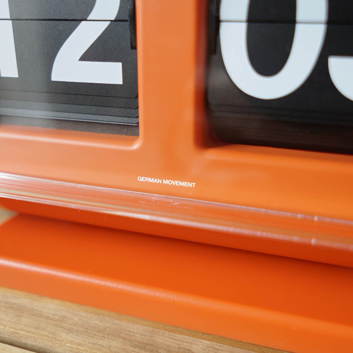 Twemco Retro Calendar Wall Flip Clock QD35 Orange Etsy
