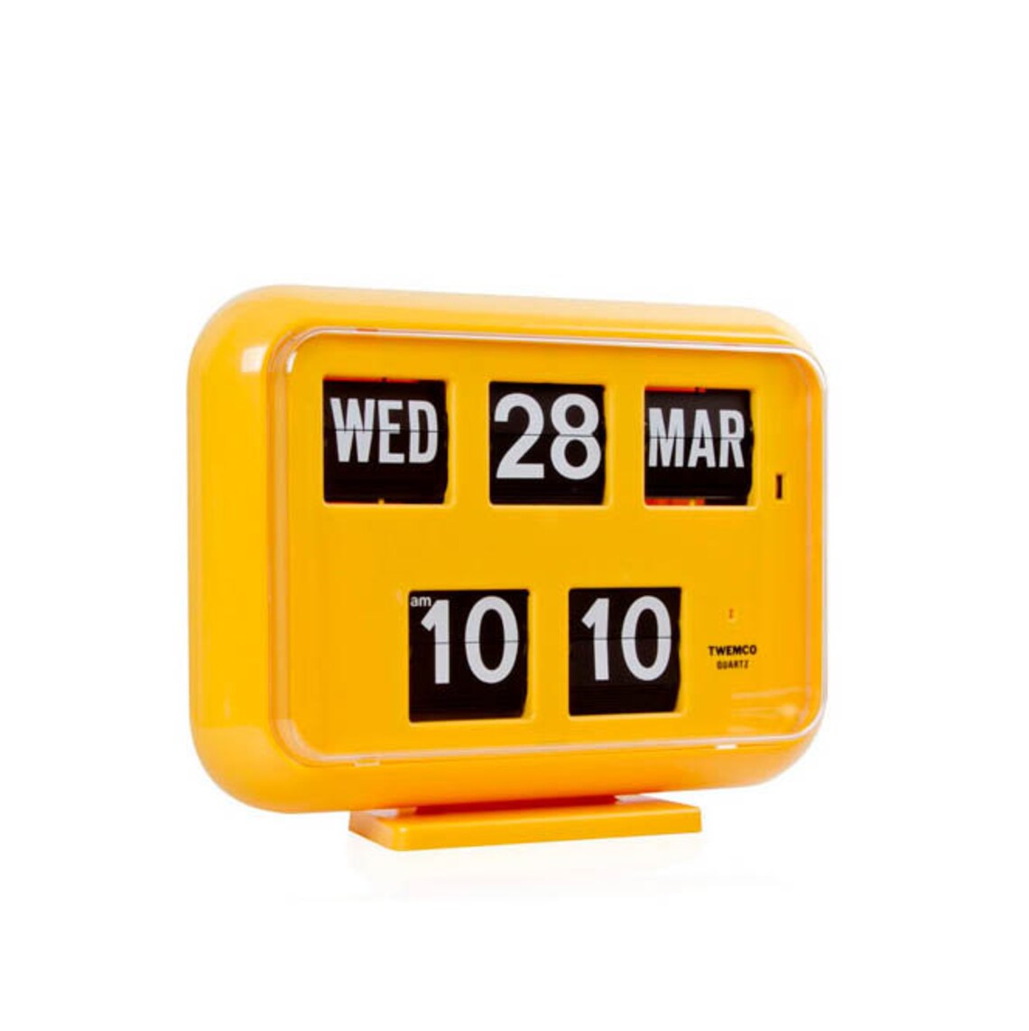 Twemco Retro Calendar Wall Flip Clock QD35 Yellow Etsy