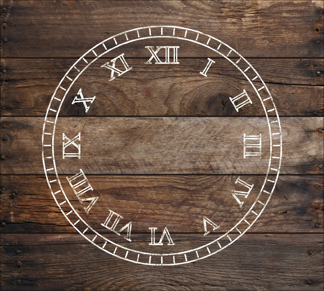 Uhr Schablone römische Ziffern in wiederverwendbare Mylar | Etsy