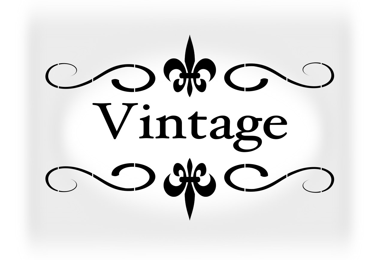 Shabby Chic Stencil Vintage Stencil in Reusable Mylar For Etsy